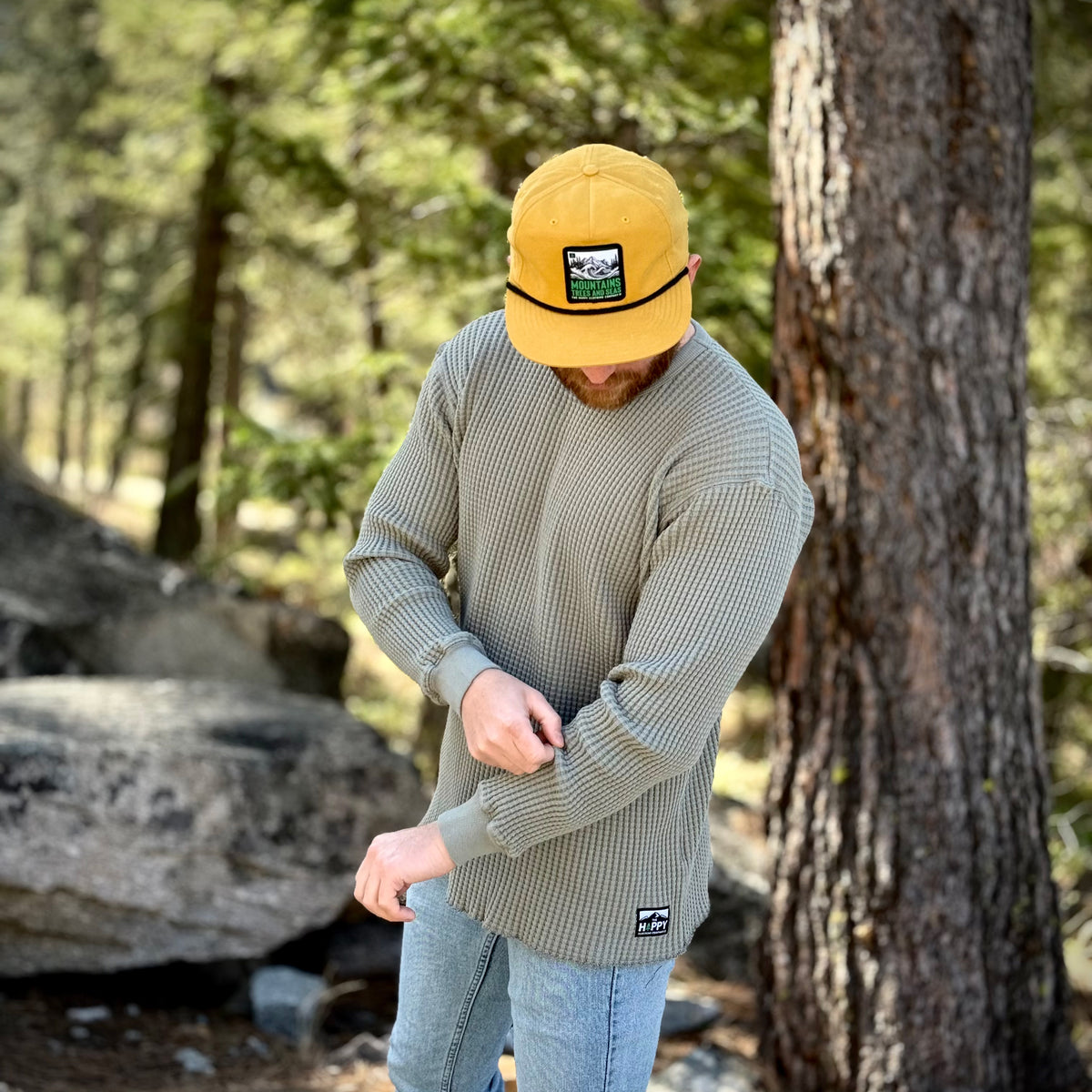 Basecamp Thermal Sweater w/ Logo | ULTRA Heavyweight | - The Happy Clothing Company