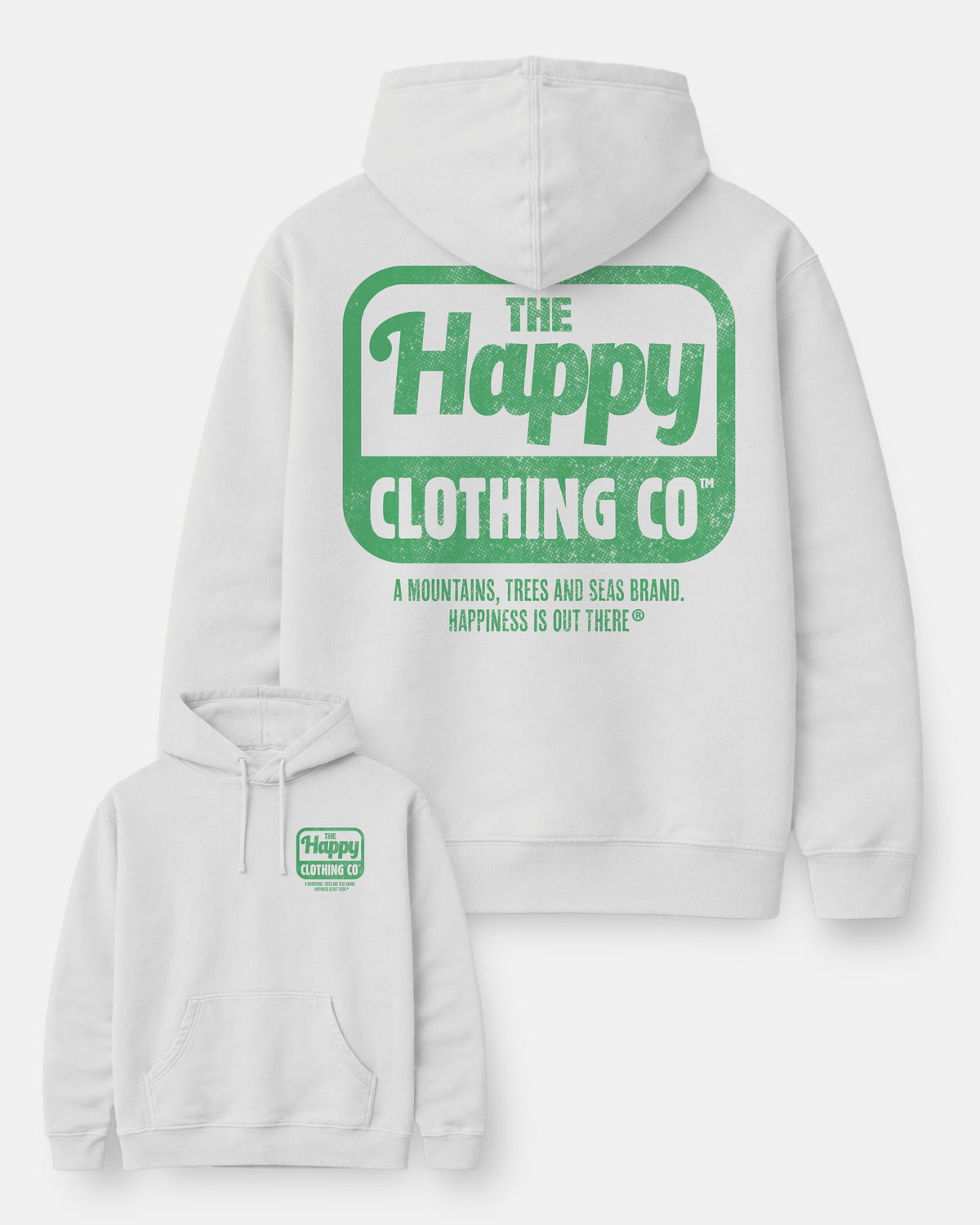 Vintage Happy Co. Logo Nature-Dyed Unisex Hoodie - The Happy Clothing Company