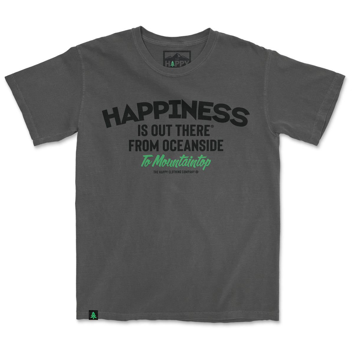 Happiness Is Out There Nature-Dyed Tee - The Happy Clothing Company