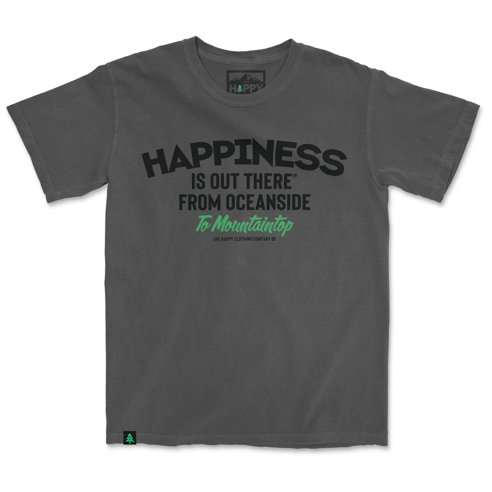 Happiness Is Out There Nature-Dyed Tee - The Happy Clothing Company