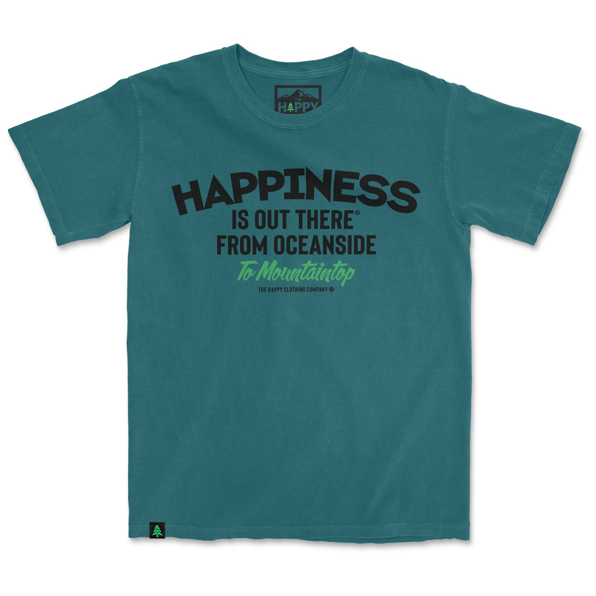 Happiness Is Out There Nature-Dyed Tee - The Happy Clothing Company