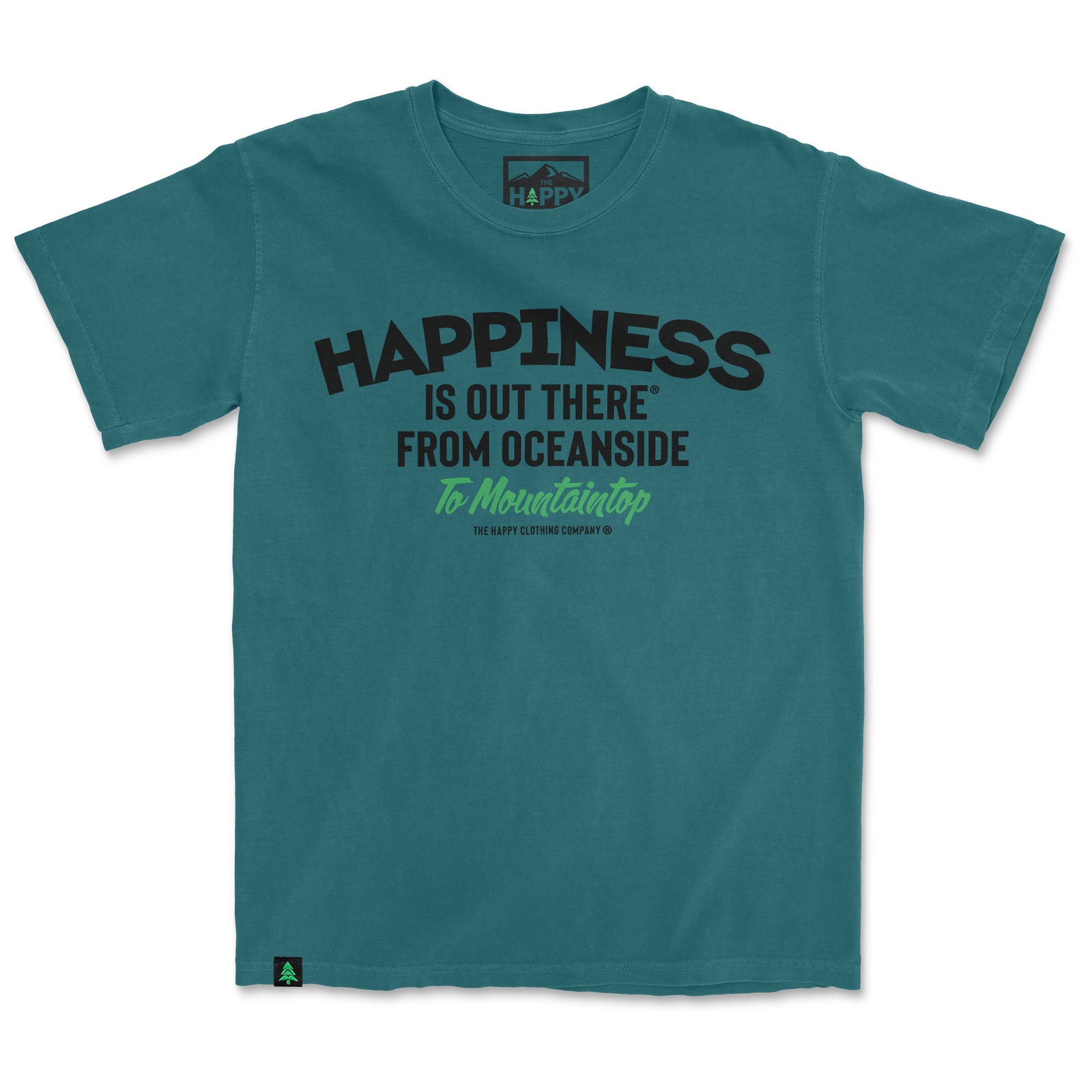 Happiness Is Out There Nature-Dyed Tee - The Happy Clothing Company