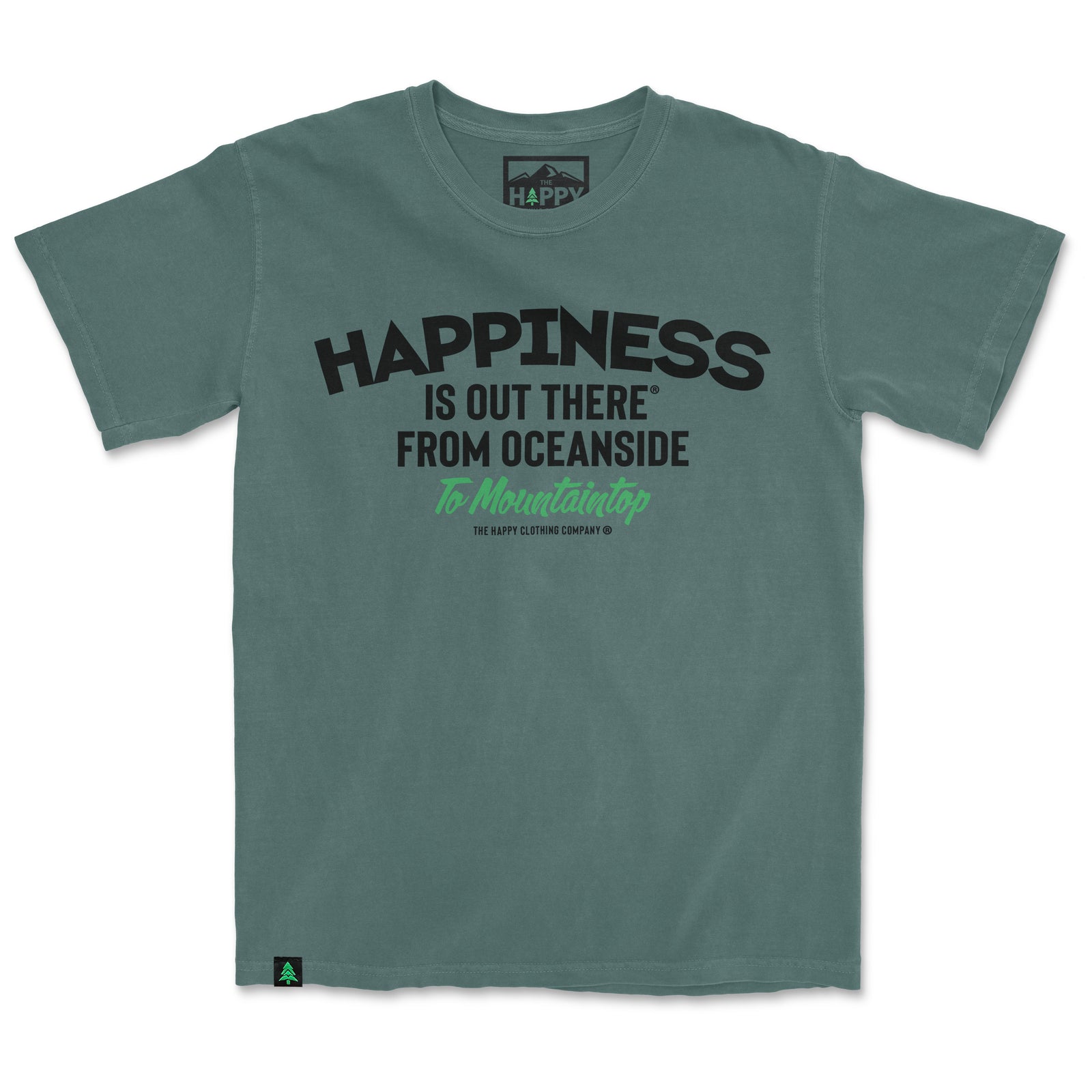 Happiness Is Out There Nature-Dyed Tee - The Happy Clothing Company
