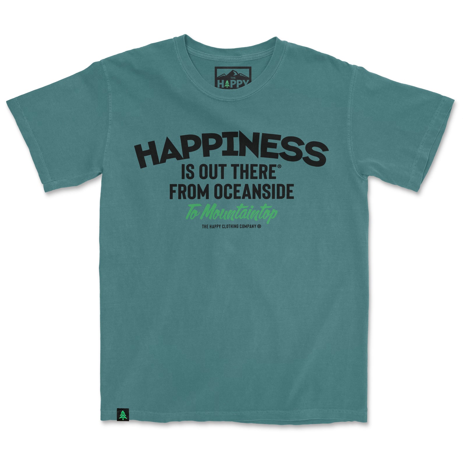 Happiness Is Out There Nature-Dyed Tee - The Happy Clothing Company