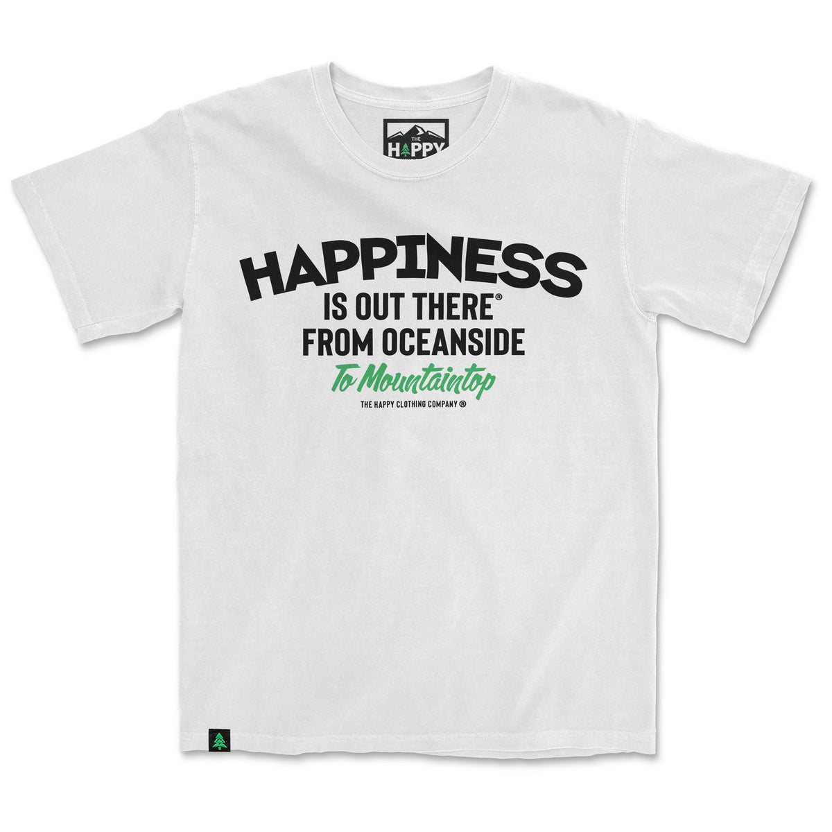 Happiness Is Out There Nature-Dyed Tee - The Happy Clothing Company