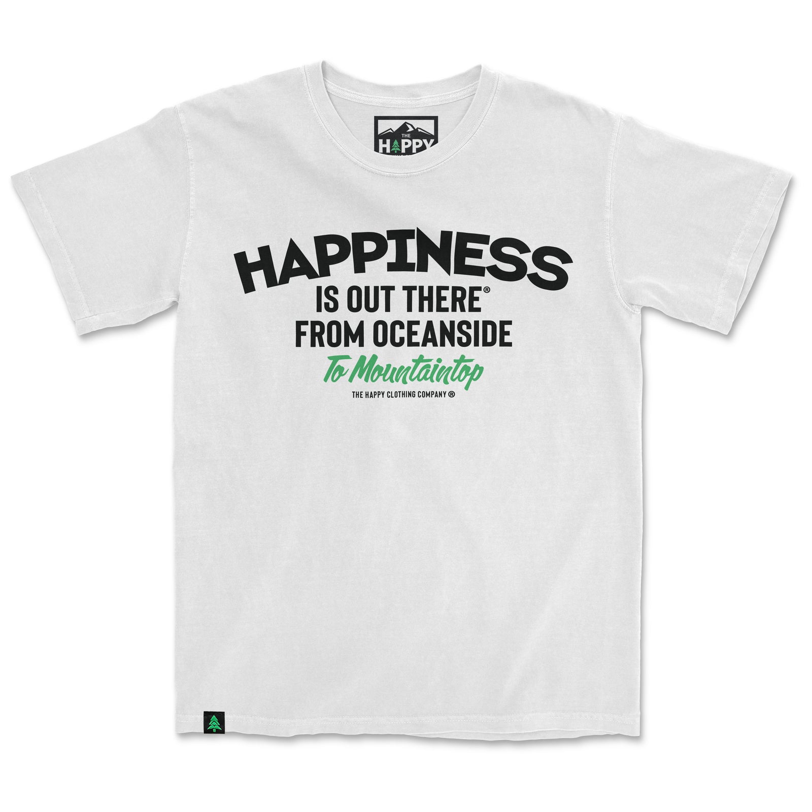Happiness Is Out There Nature-Dyed Tee - The Happy Clothing Company