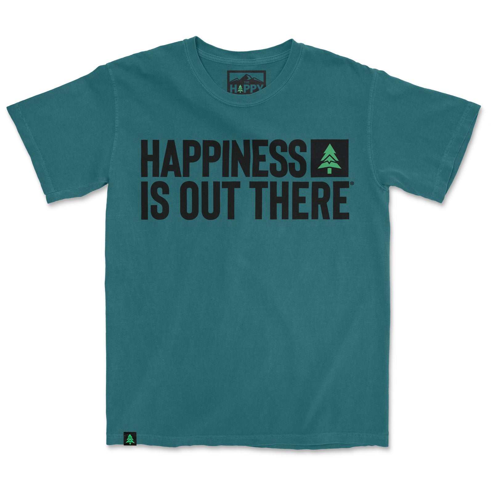 Happiness Is Out There Nature-Dyed Tee - The Happy Clothing Company