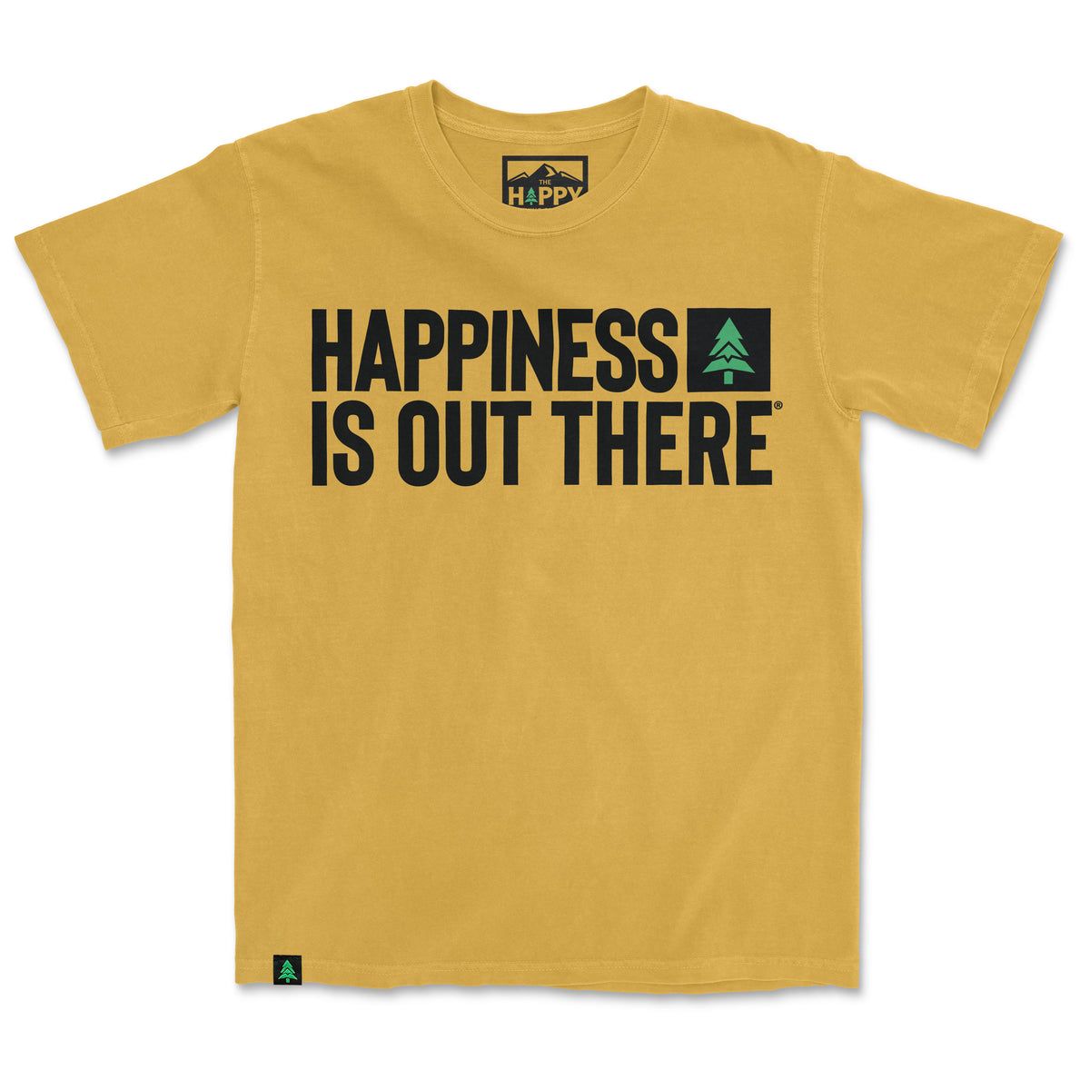 Happiness Is Out There Nature-Dyed Tee - The Happy Clothing Company