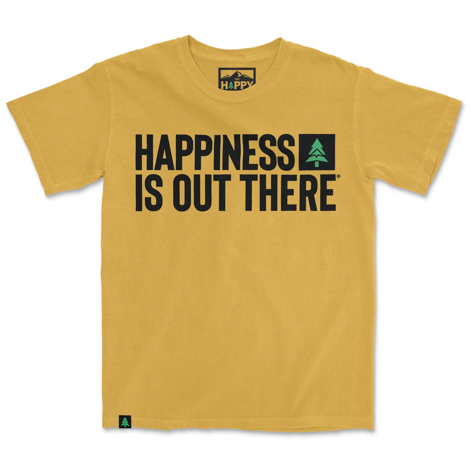 Happiness Is Out There Nature-Dyed Tee - The Happy Clothing Company