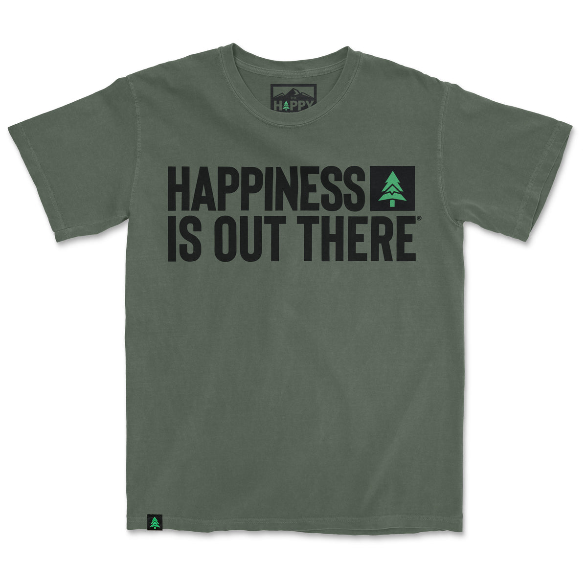 Happiness Is Out There Nature-Dyed Tee - The Happy Clothing Company