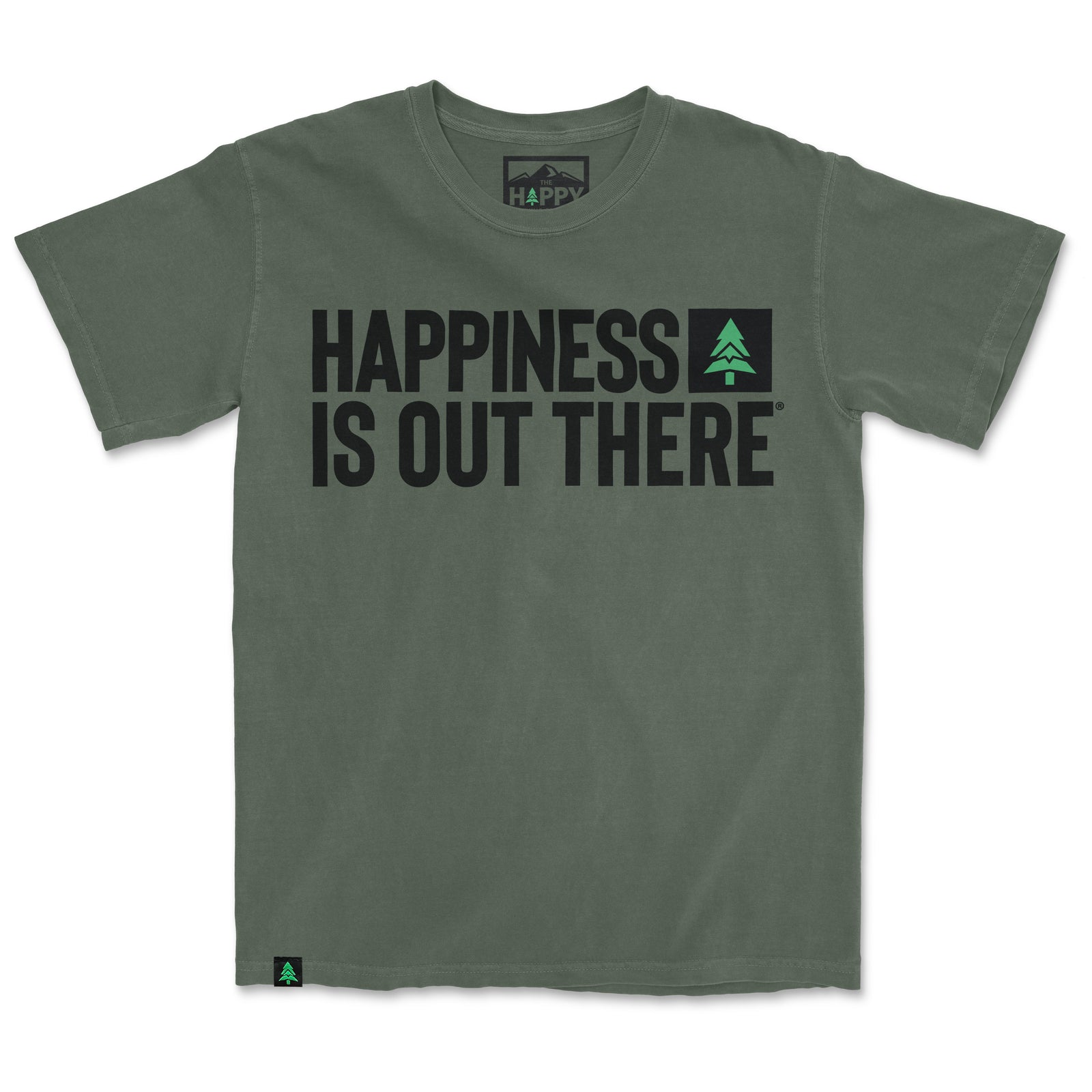 Happiness Is Out There Nature-Dyed Tee - The Happy Clothing Company