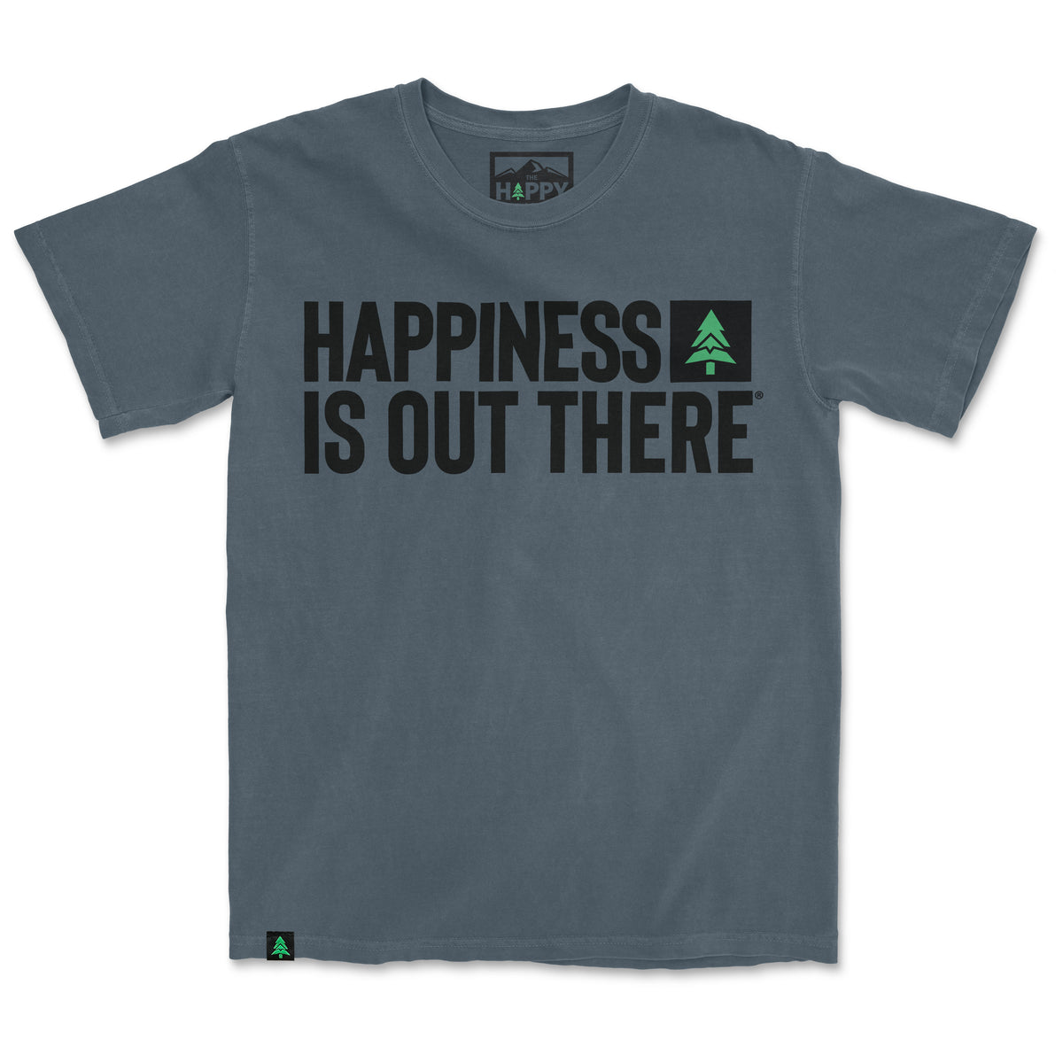Happiness Is Out There Nature-Dyed Tee - The Happy Clothing Company