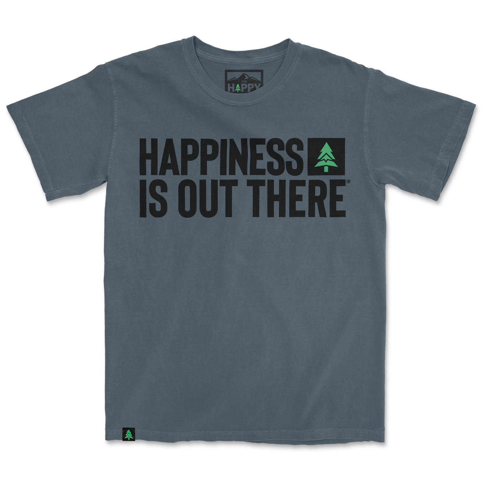 Happiness Is Out There Nature-Dyed Tee - The Happy Clothing Company