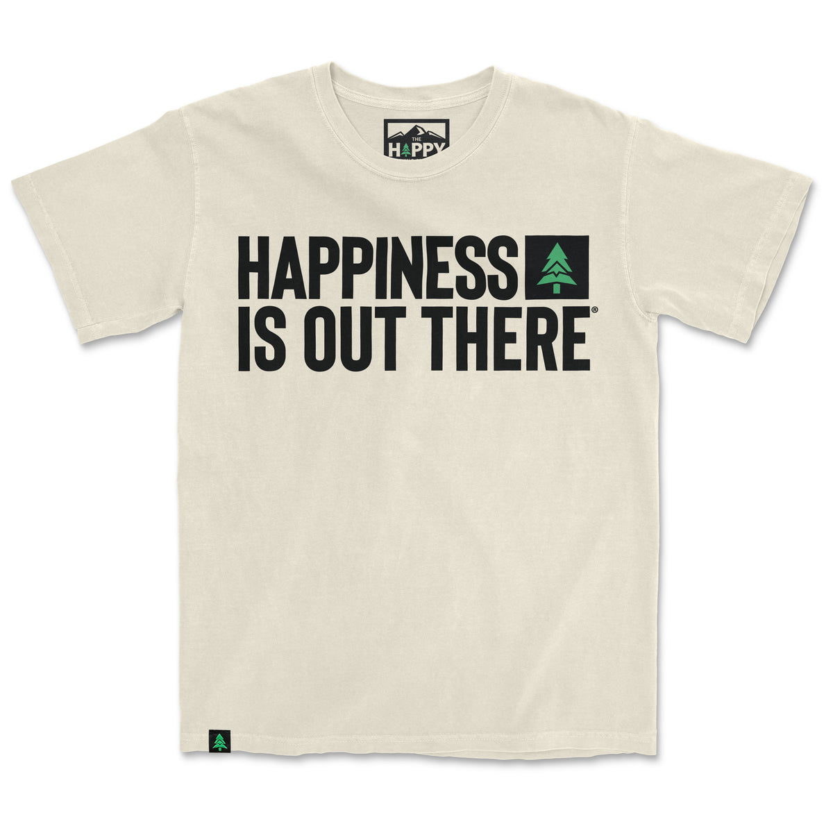 Happiness Is Out There Nature-Dyed Tee - The Happy Clothing Company