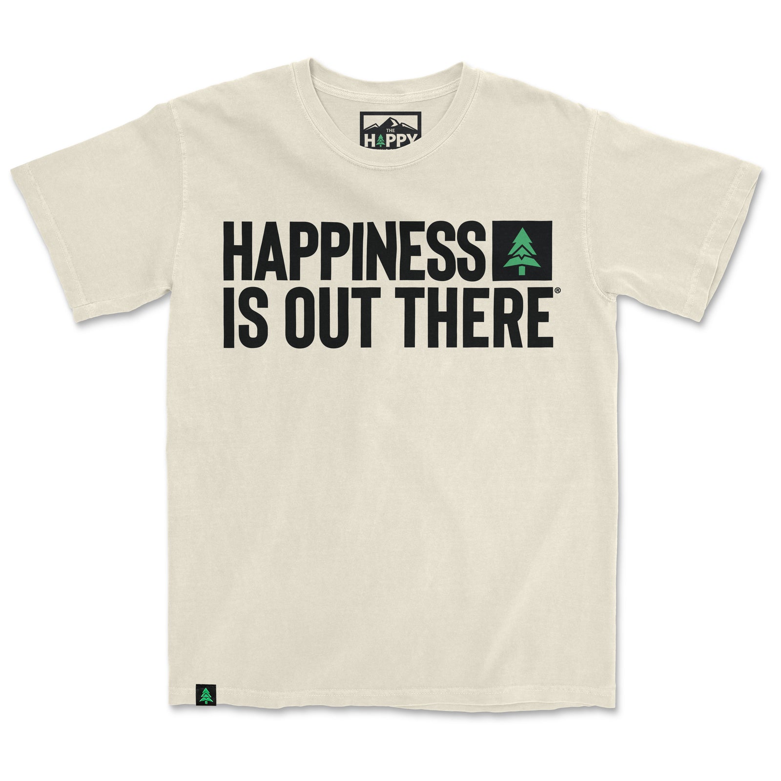 Happiness Is Out There Nature-Dyed Tee - The Happy Clothing Company