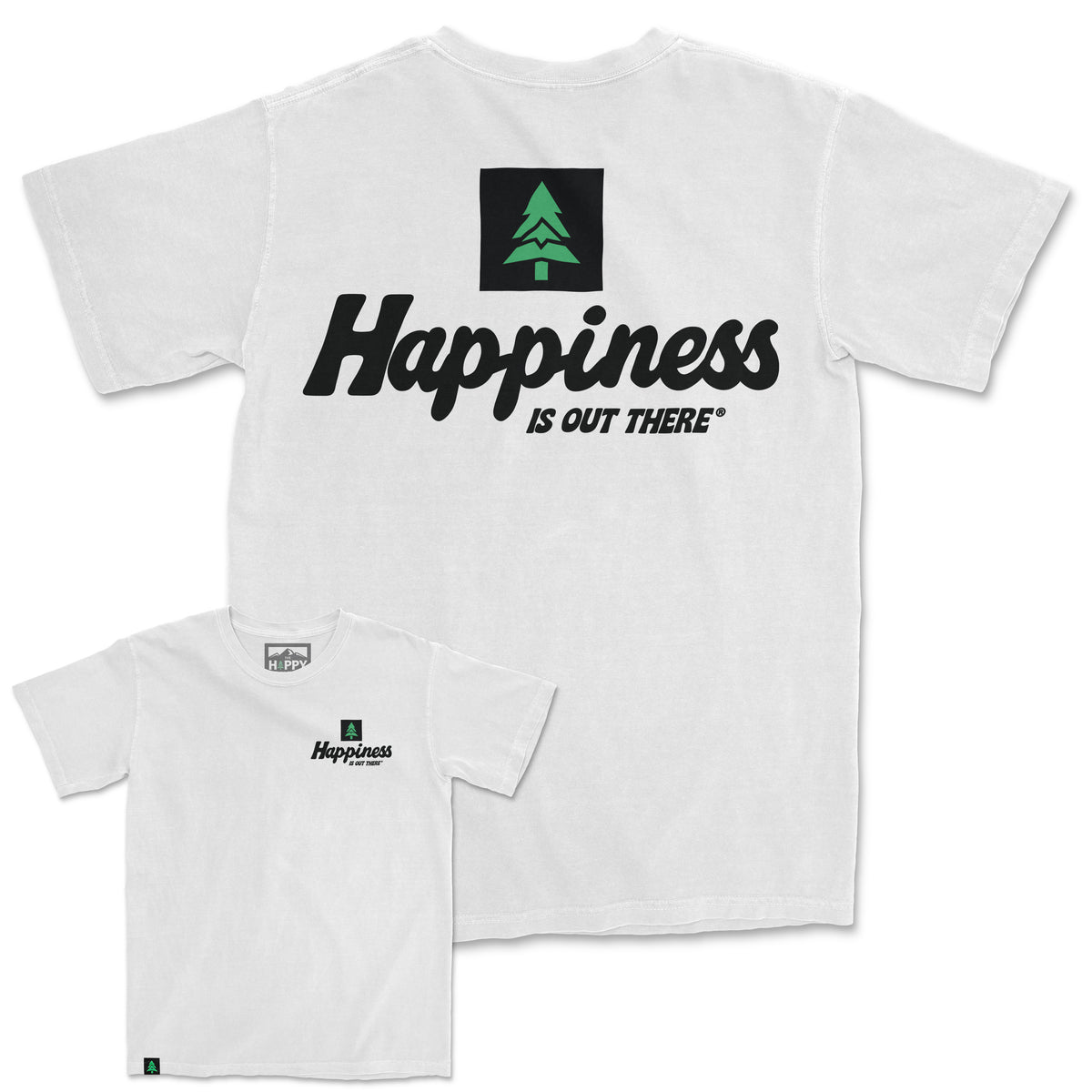 Happiness Is Out There Nature-Dyed Tee - The Happy Clothing Company