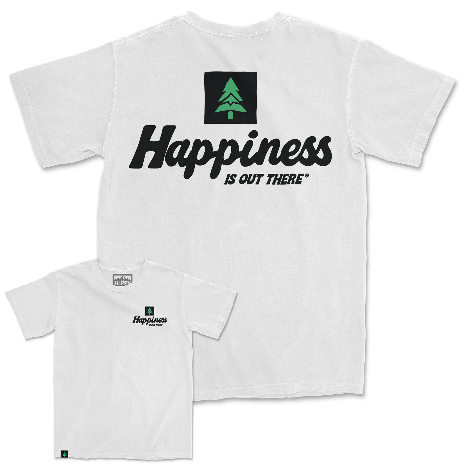 Happiness Is Out There Nature-Dyed Tee - The Happy Clothing Company
