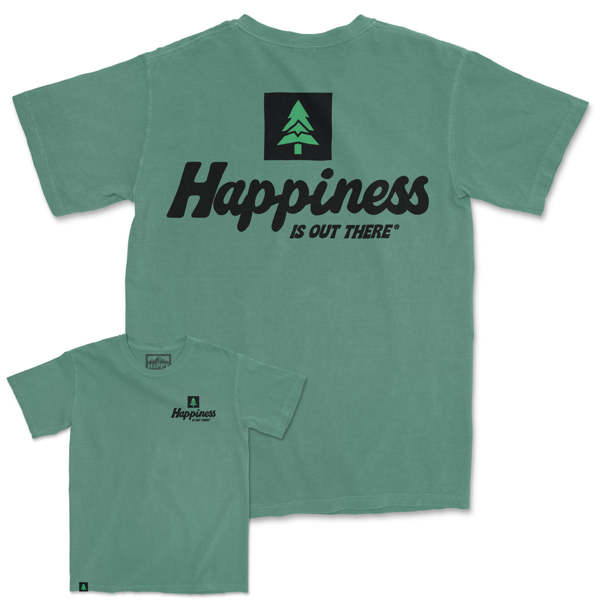 Happiness Is Out There Nature-Dyed Tee - The Happy Clothing Company