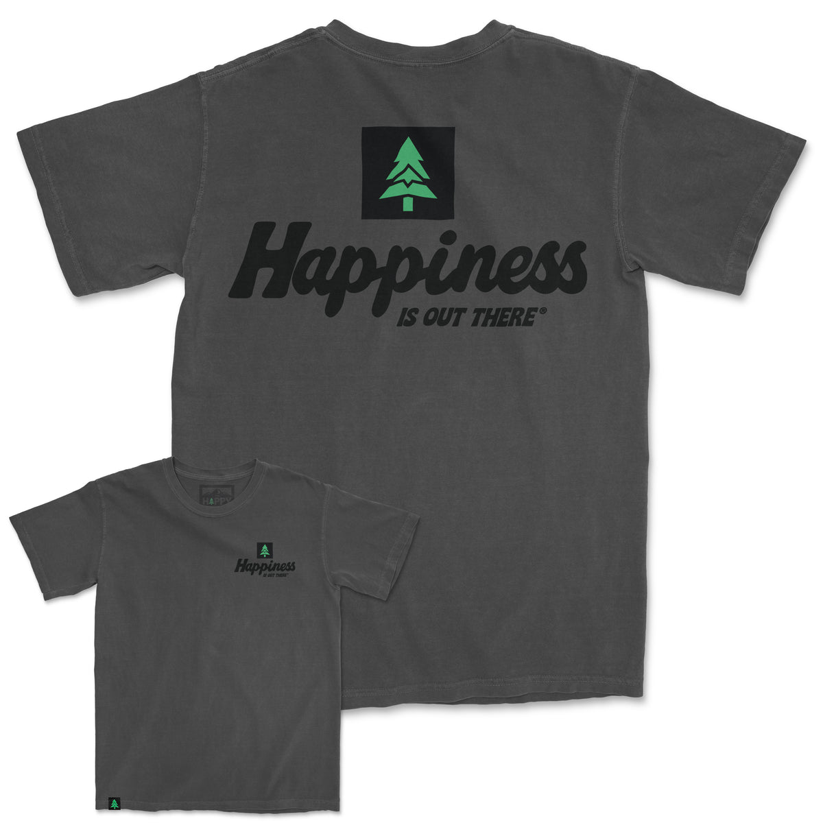 Happiness Is Out There Nature-Dyed Tee - The Happy Clothing Company