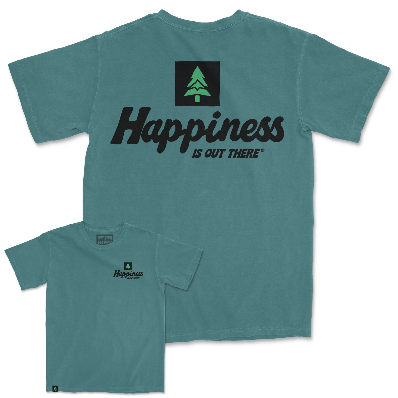 Happiness Is Out There Nature-Dyed Tee - The Happy Clothing Company