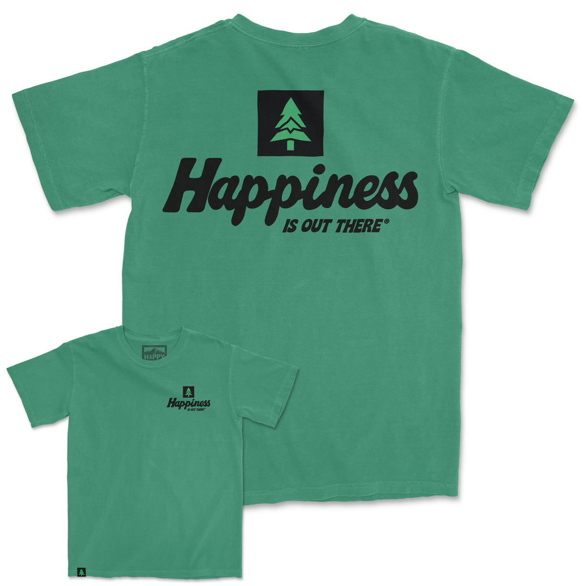 Happiness Is Out There Nature-Dyed Tee - The Happy Clothing Company