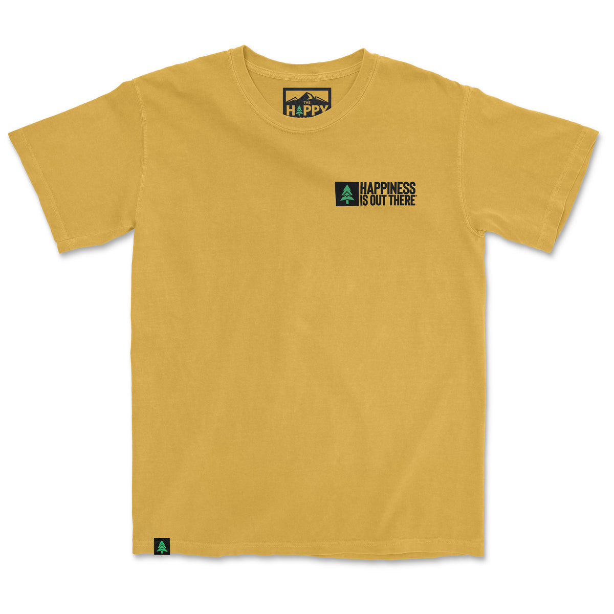 Happiness Is Out There Nature-Dyed Tee - The Happy Clothing Company