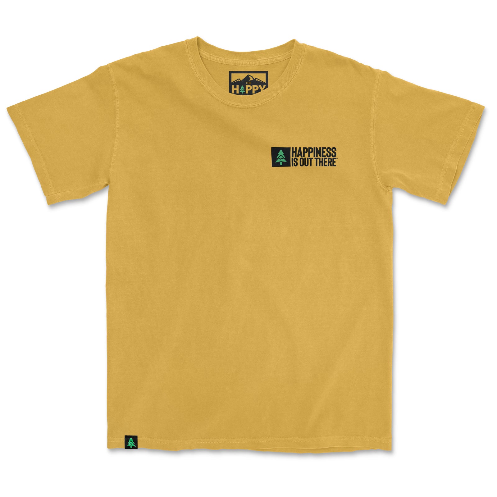 Happiness Is Out There Nature-Dyed Tee - The Happy Clothing Company