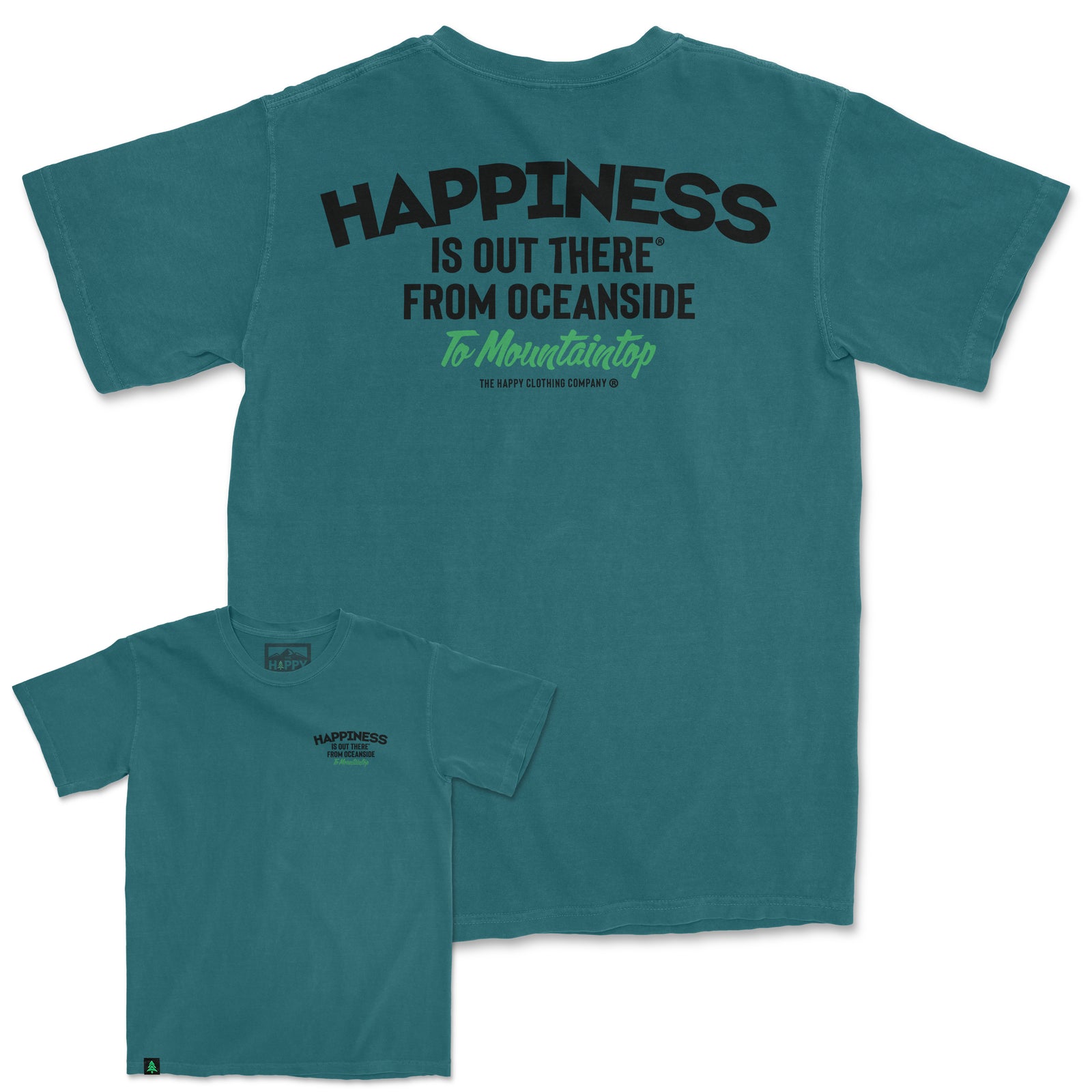 Happiness Is Out There Nature-Dyed Tee - The Happy Clothing Company