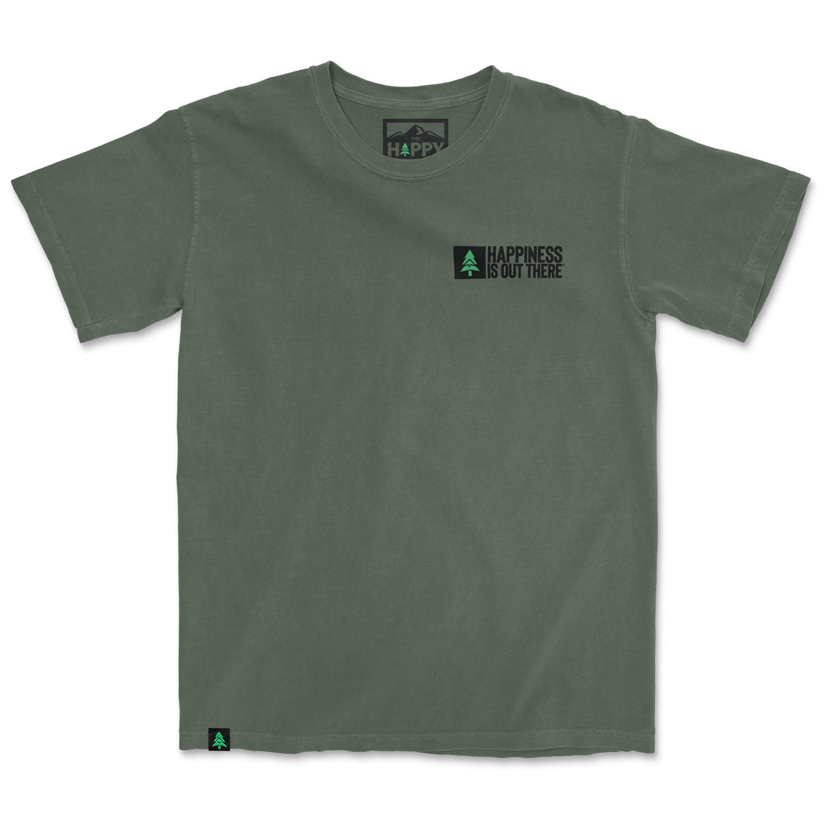 Happiness Is Out There Nature-Dyed Tee - The Happy Clothing Company