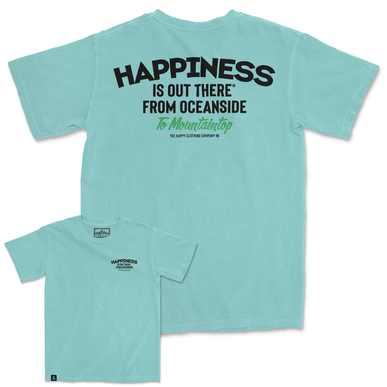 Happiness Is Out There Nature-Dyed Tee - The Happy Clothing Company