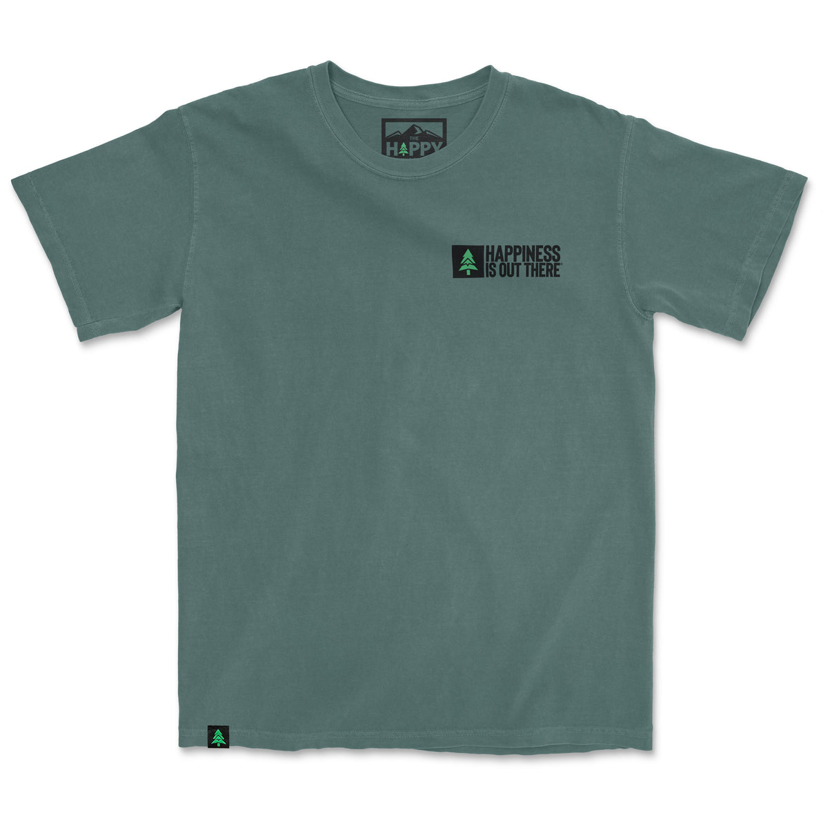 Happiness Is Out There Nature-Dyed Tee - The Happy Clothing Company