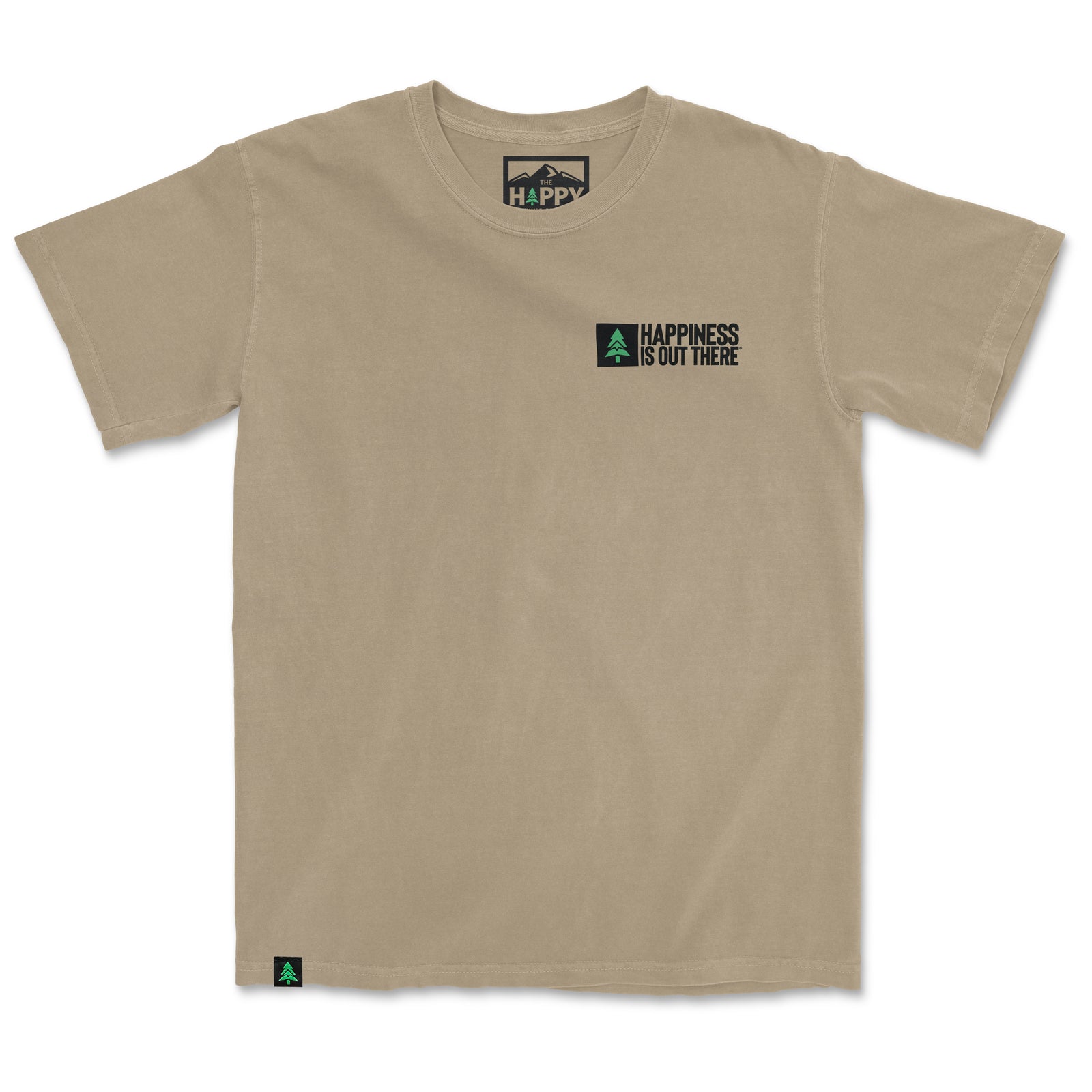 Happiness Is Out There Nature-Dyed Tee - The Happy Clothing Company