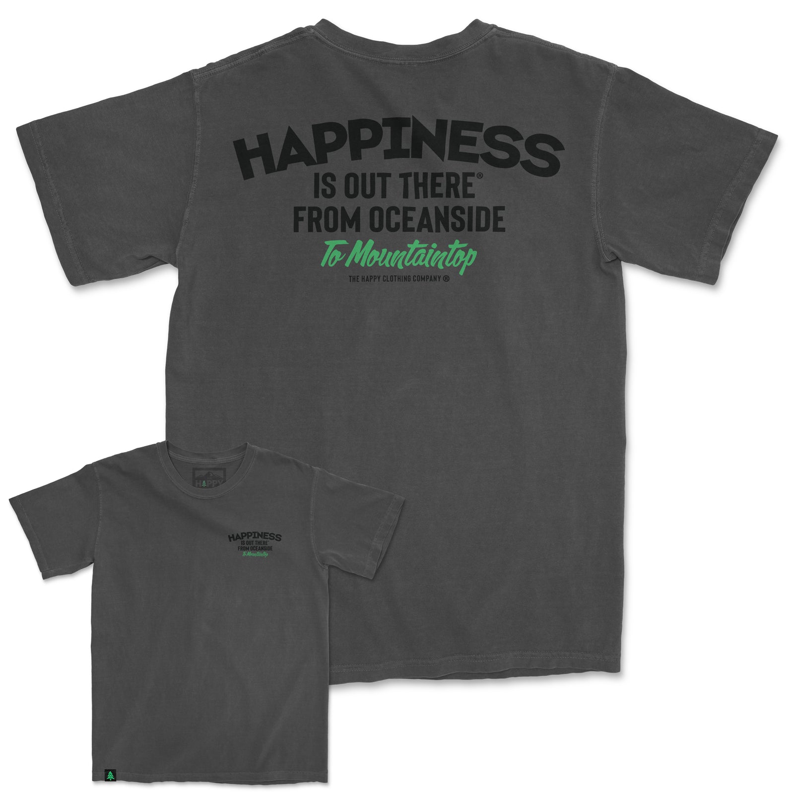 Happiness Is Out There Nature-Dyed Tee - The Happy Clothing Company