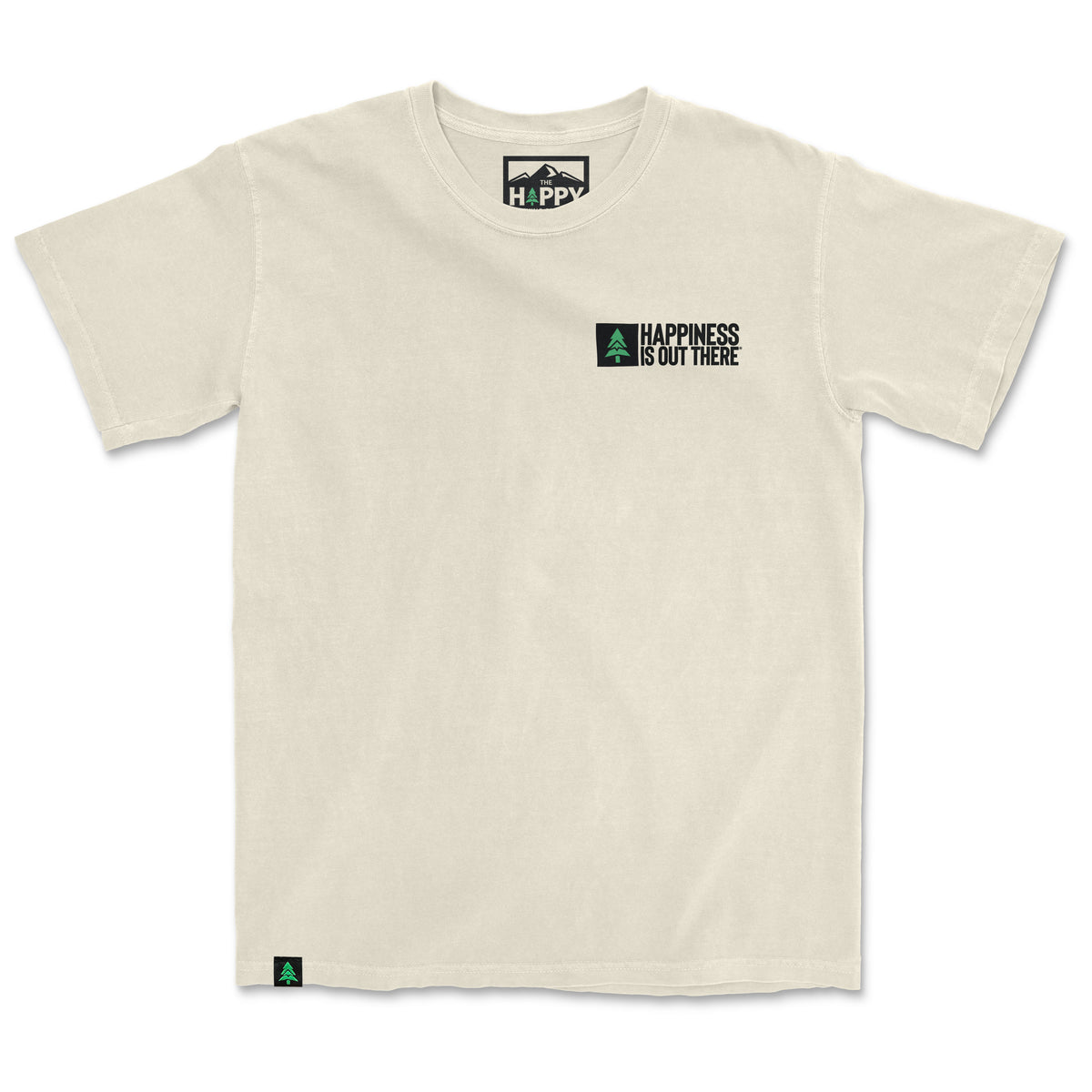 Happiness Is Out There Nature-Dyed Tee - The Happy Clothing Company