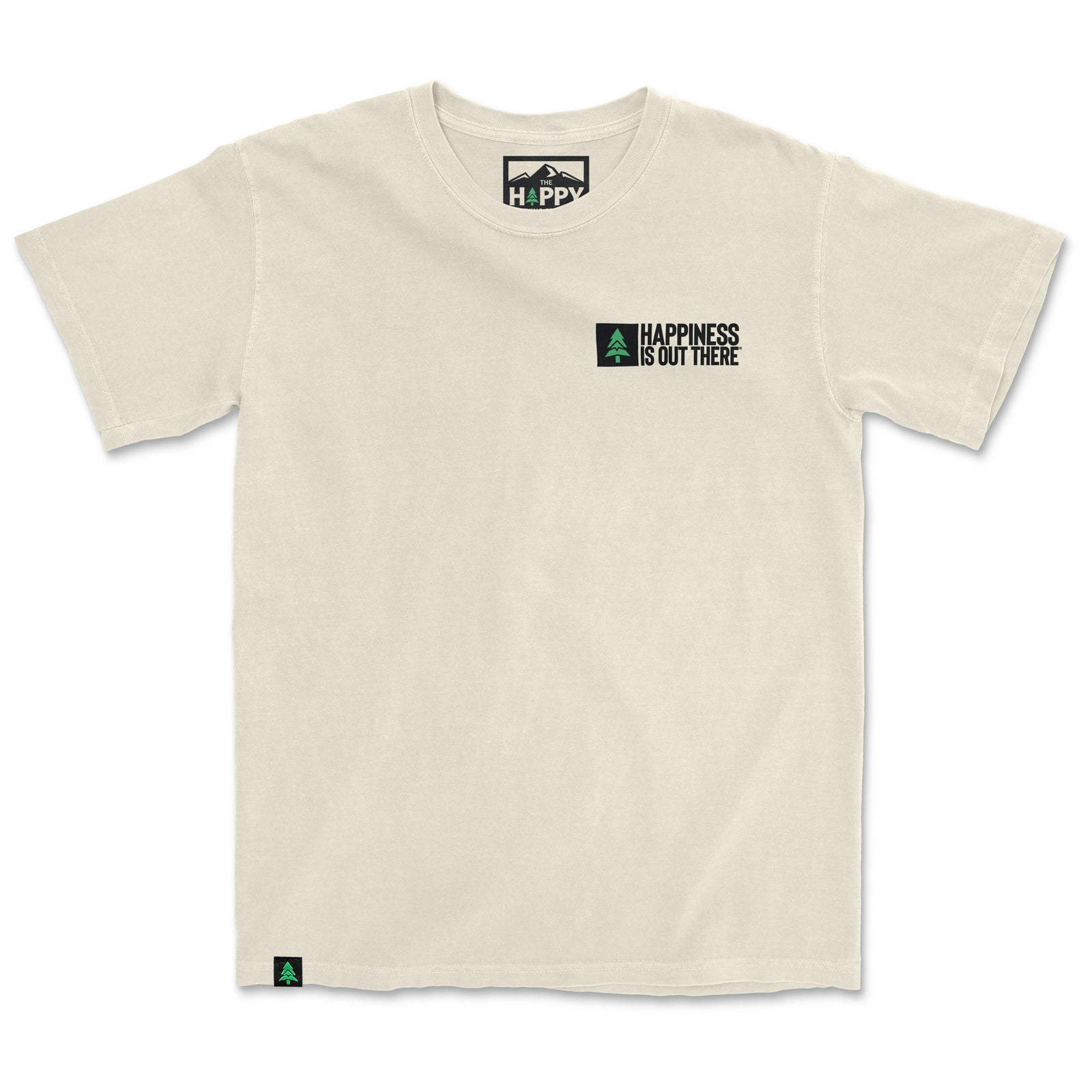 Happiness Is Out There Nature-Dyed Tee - The Happy Clothing Company