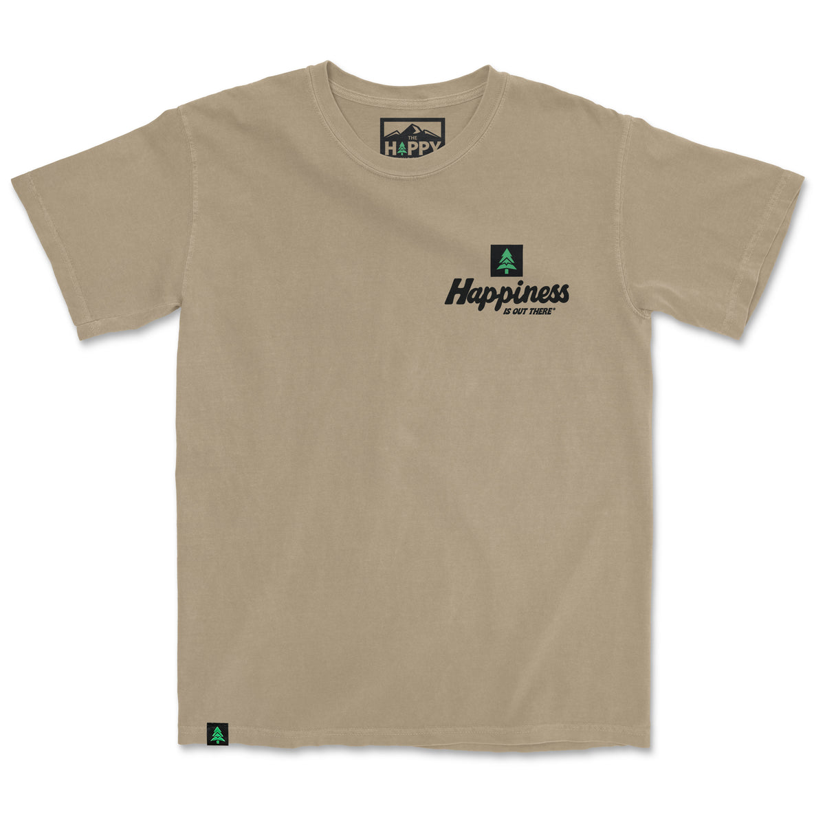 Happiness Is Out There Nature-Dyed Tee - The Happy Clothing Company
