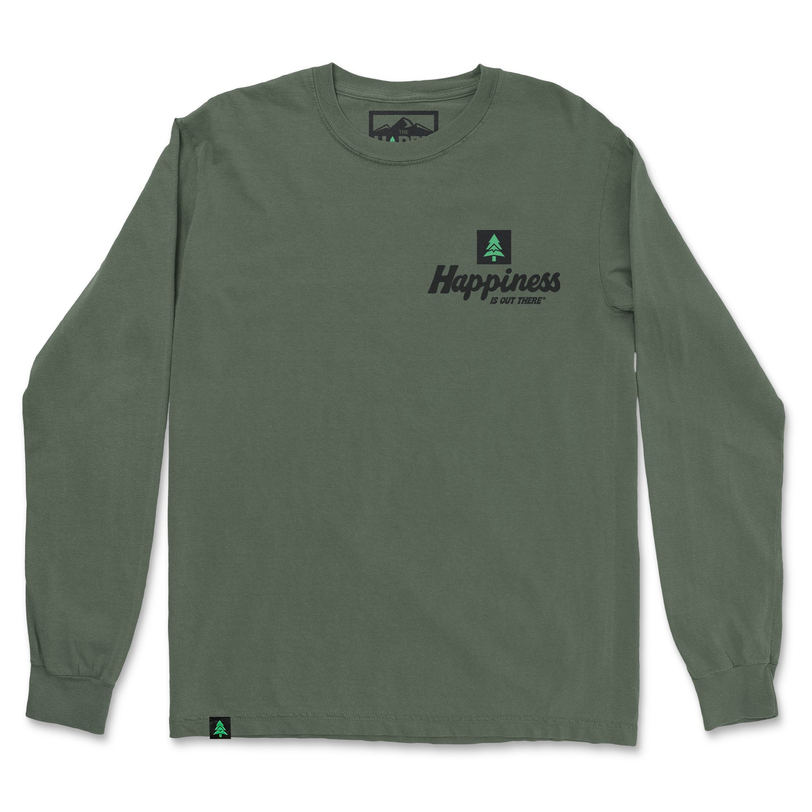 Happiness Is Out There Nature-Dyed Long Sleeve - The Happy Clothing Company