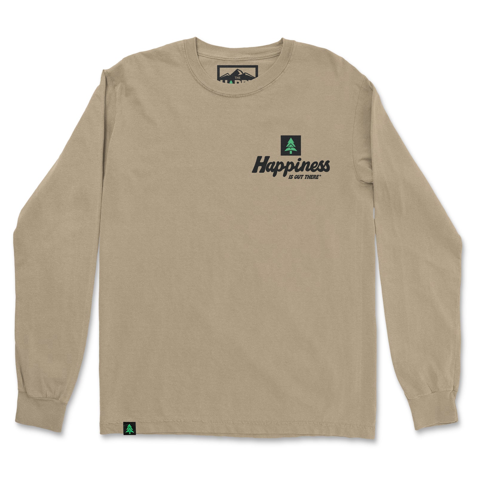 Happiness Is Out There Nature-Dyed Long Sleeve - The Happy Clothing Company