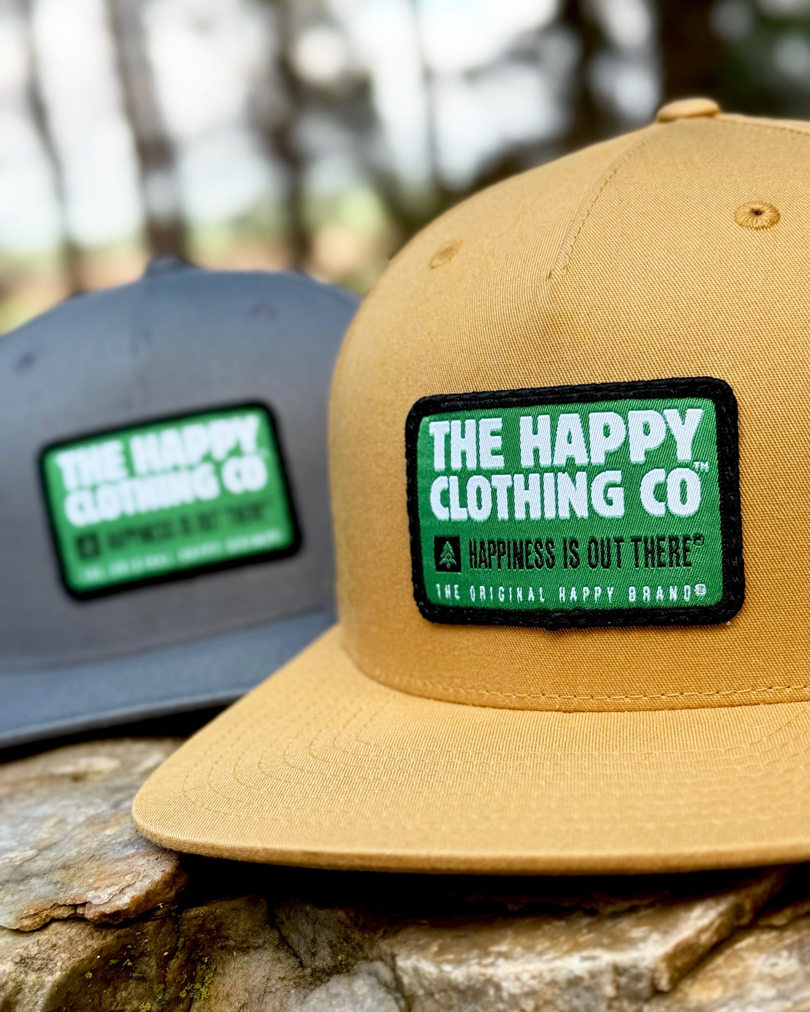 The Happy Clothing Co. 5 Panel Twill Snapback - The Happy Clothing Company