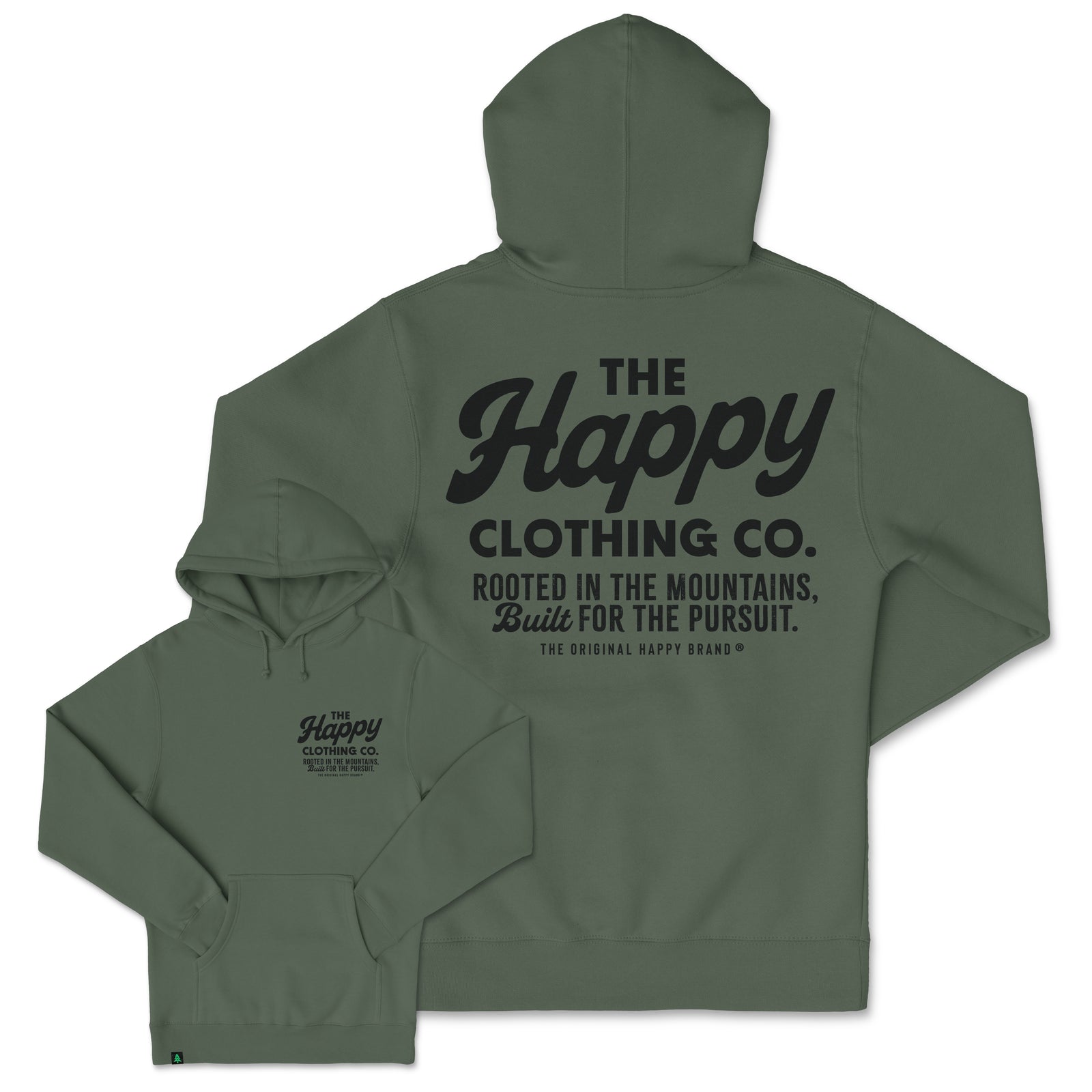 The Happy Clothing Co. Script Heavyweight Hoodie - The Happy Clothing Company
