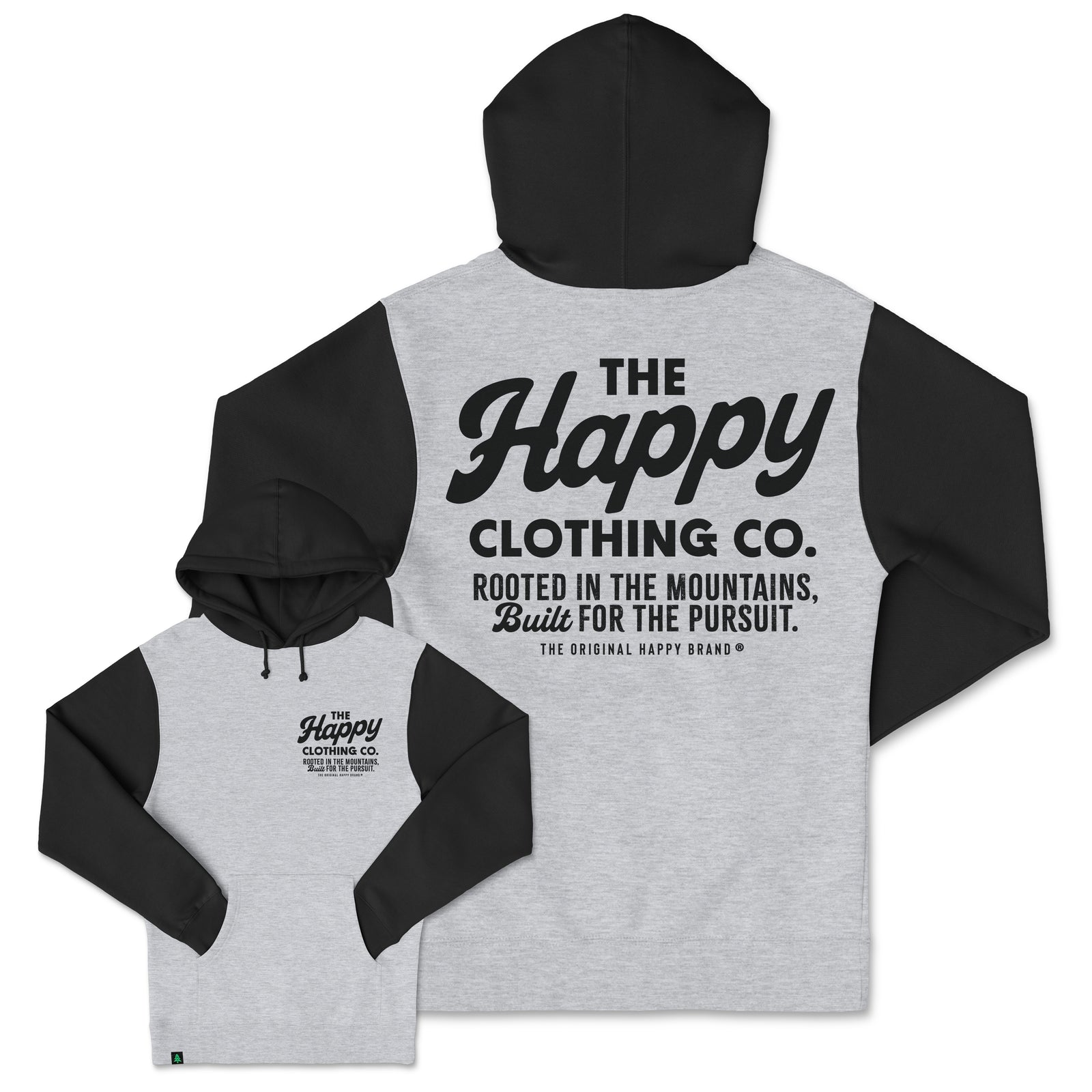 The Happy Clothing Co. Script Heavyweight Hoodie - The Happy Clothing Company