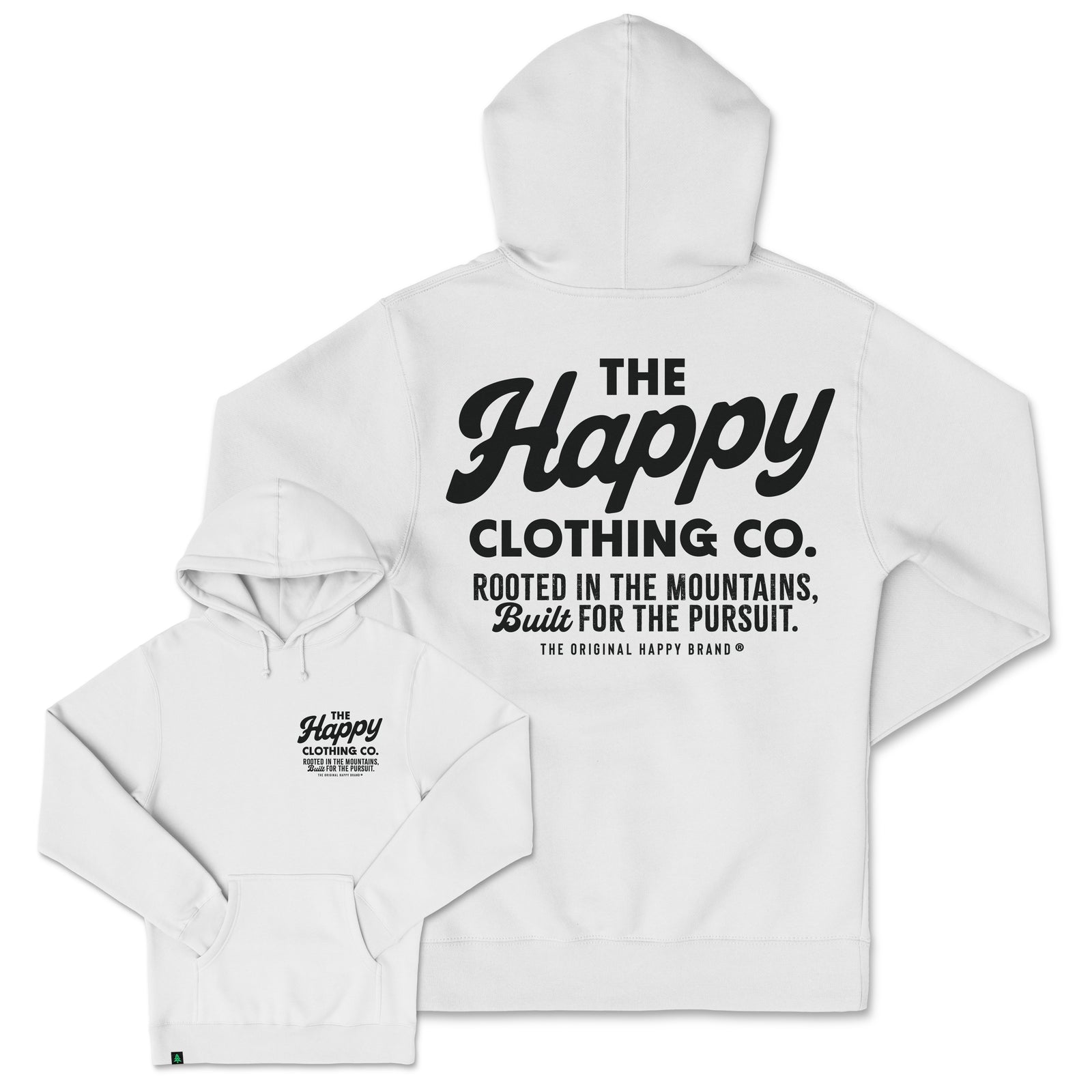 The Happy Clothing Co. Script Heavyweight Hoodie - The Happy Clothing Company