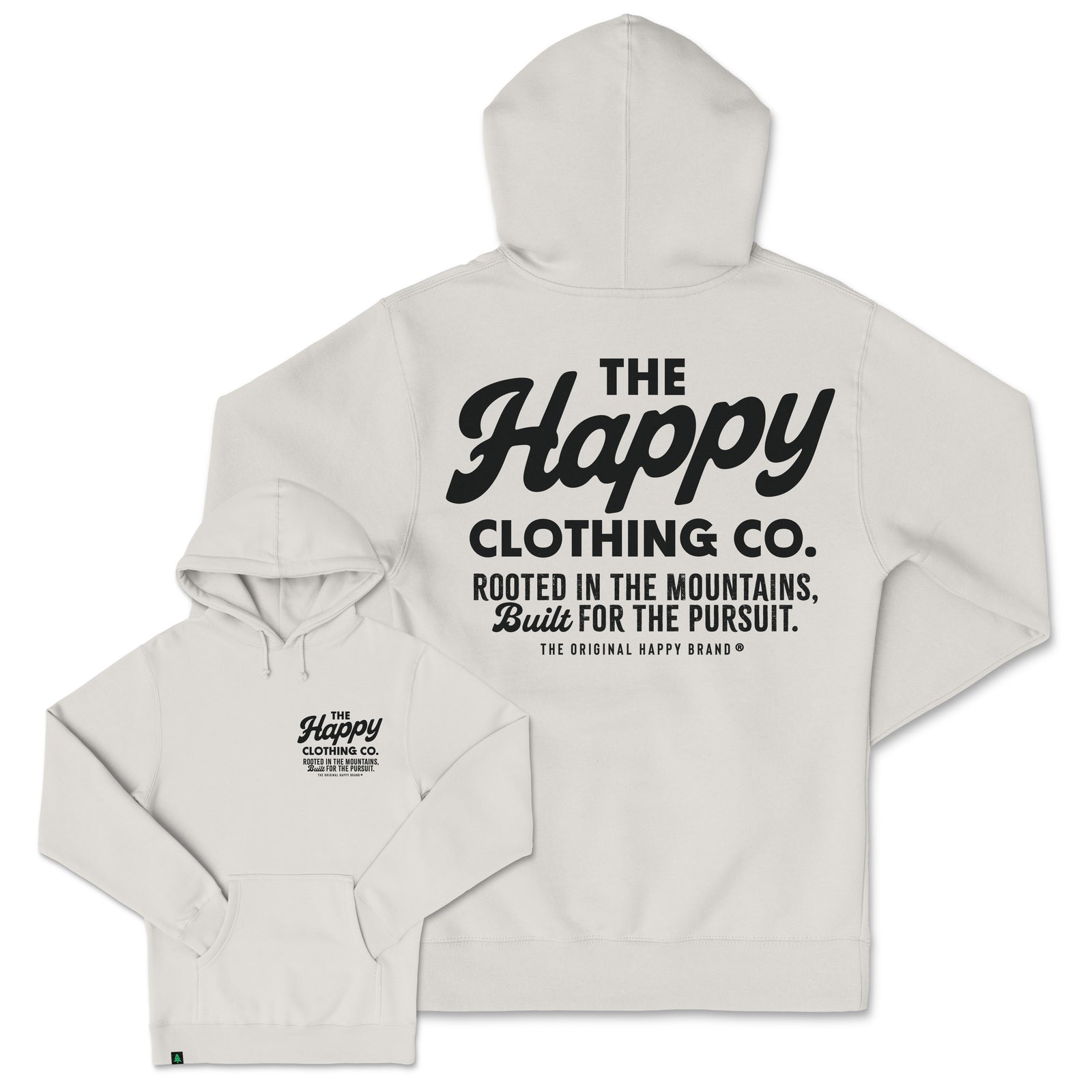 The Happy Clothing Co. Script Heavyweight Hoodie - The Happy Clothing Company
