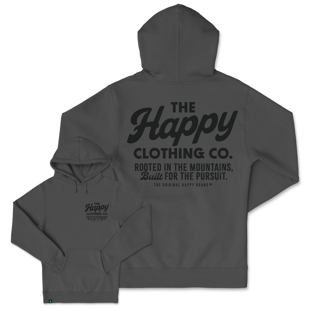 The Happy Clothing Co. Script Heavyweight Hoodie - The Happy Clothing Company