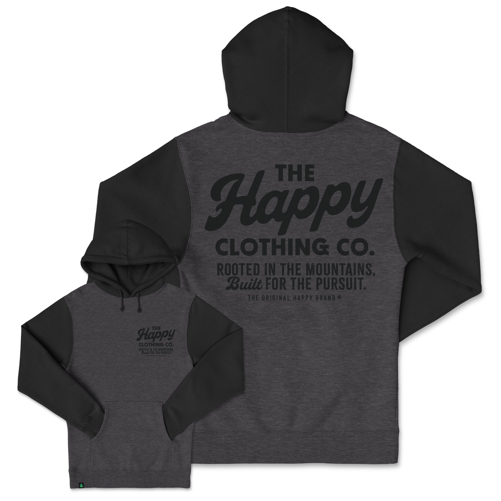 The Happy Clothing Co. Script Heavyweight Hoodie - The Happy Clothing Company