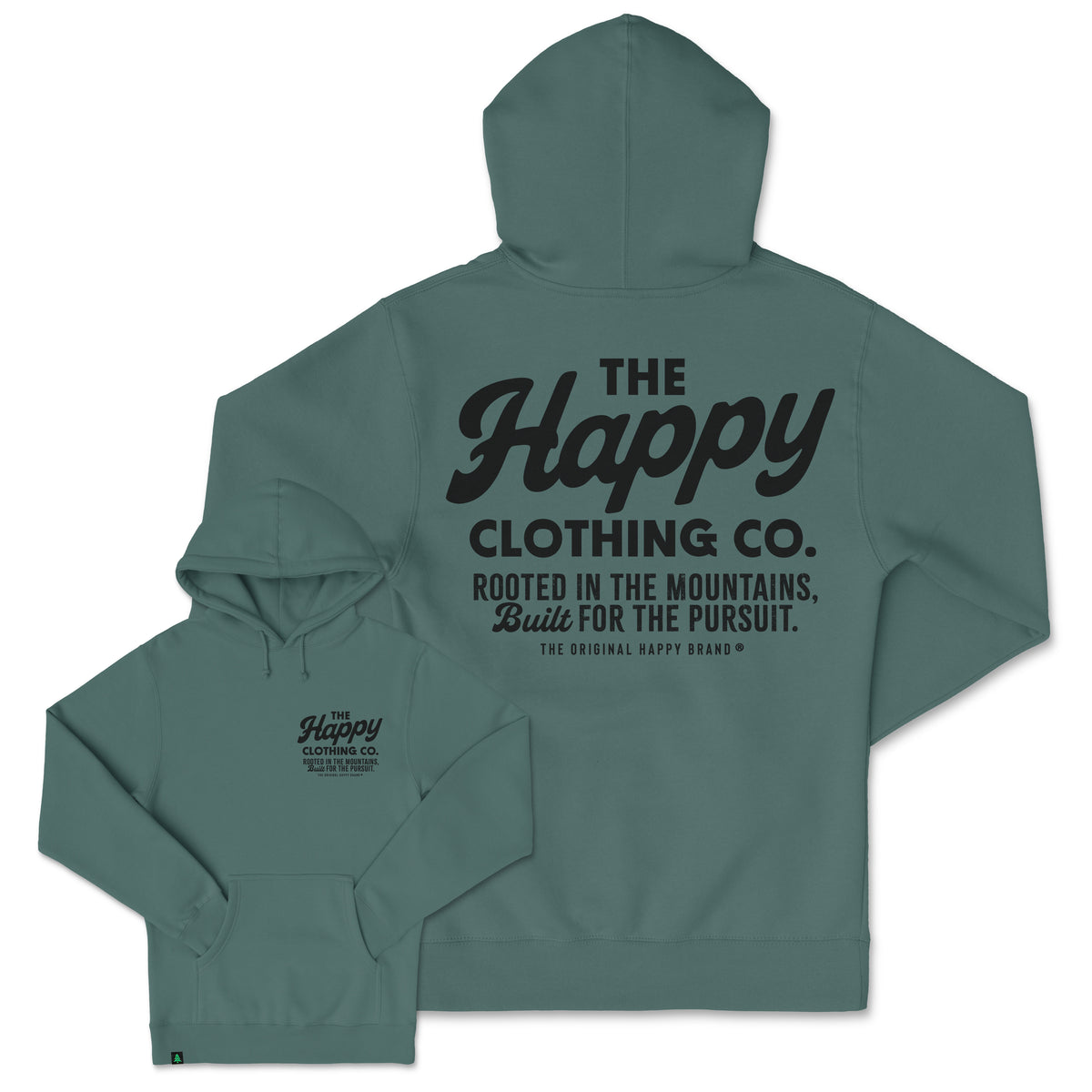 The Happy Clothing Co. Script Heavyweight Hoodie - The Happy Clothing Company
