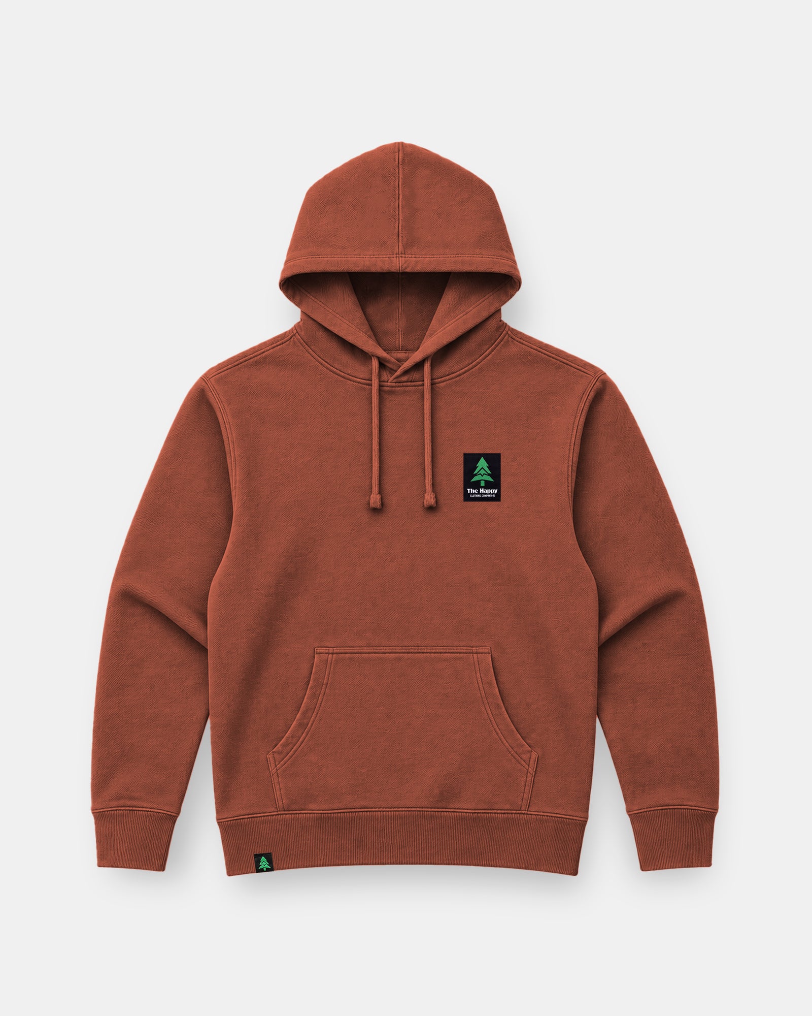 Mountain-Tree Happy Co. Label Nature-Dyed Unisex Hoodie