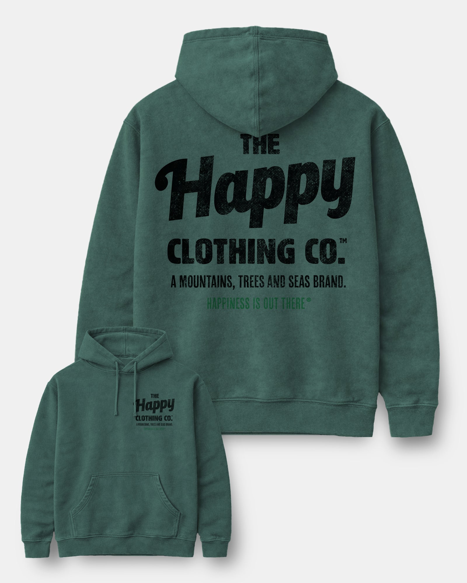 The Happy Clothing Co. Script Nature-Dyed Unisex Hoodie - The Happy Clothing Company