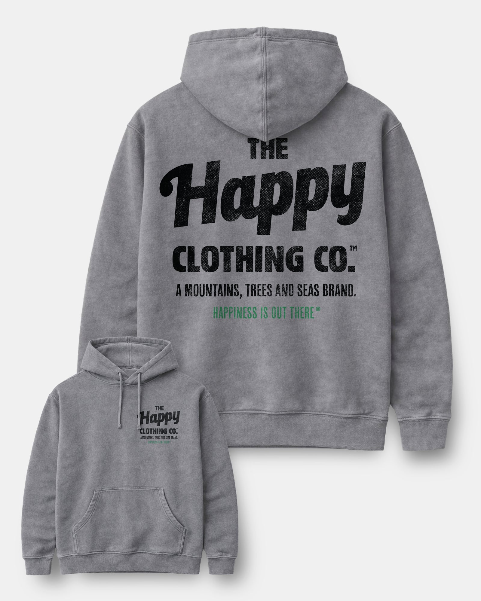 The Happy Clothing Co. Script Nature-Dyed Unisex Hoodie - The Happy Clothing Company