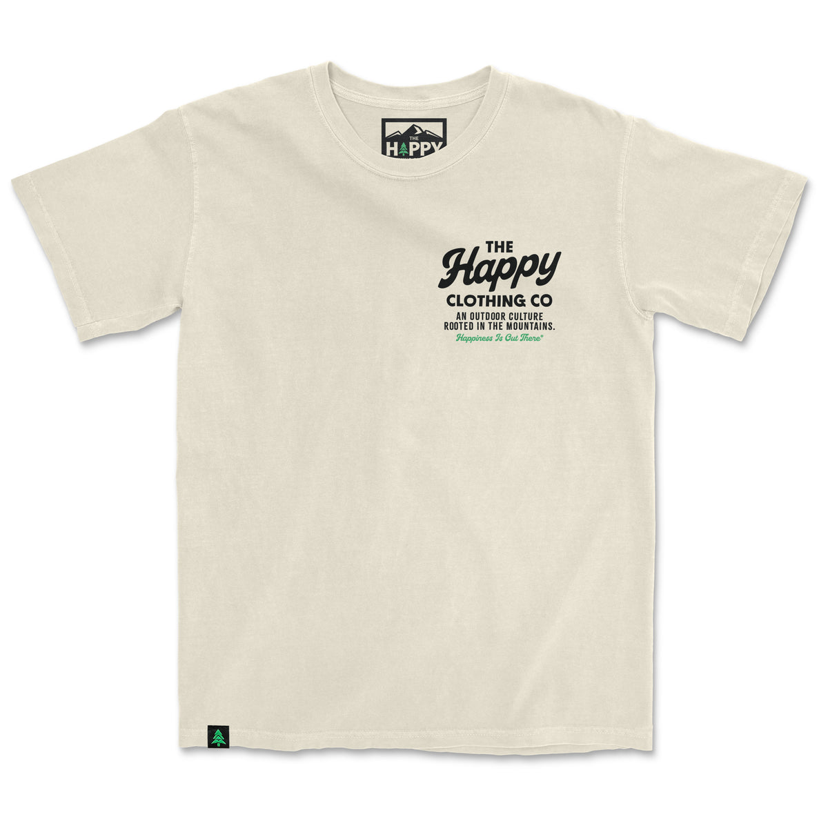 The Happy Clothing Co. Script Nature-Dyed Tee - The Happy Clothing Company